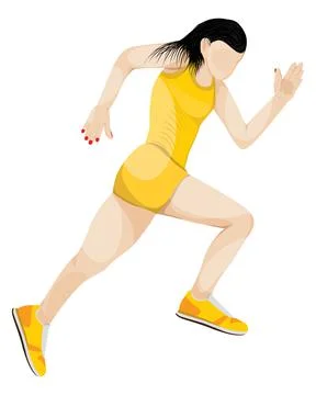 Isolated runner wooman on white background vector design Stock Illustration