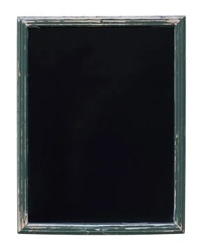An Isolated Rustic Framed Empty Blackboard For Your Text An Isolated Rusti... Stock Photos