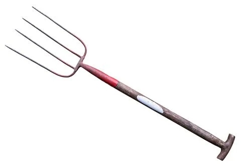 Isolated Rustic Pitchfork Stock Photos