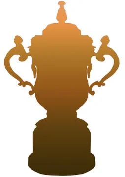 Isolated rwc trophy in gold Stock Illustration