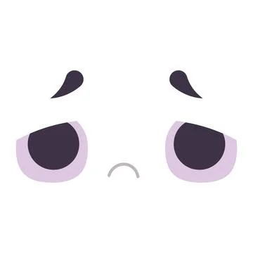 Isolated sad emotion headless expression Vector Stock Illustration
