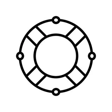 Isolated safe float helmet silhouette style icon vector design Stock Illustration