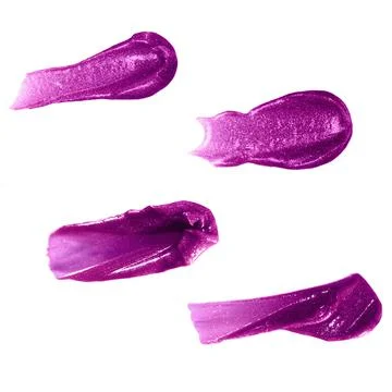 Isolated sample of red lipstick. Samples of cosmetics Stock Photos
