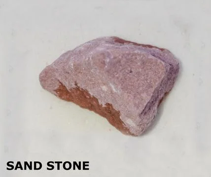 Isolated sample of a Sand Stone on texture background. Sand Stone Sedimenta.. Foto stock