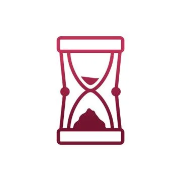 Isolated sand hourglass vector design Stock Illustration