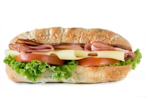 Isolated sandwich Foto stock