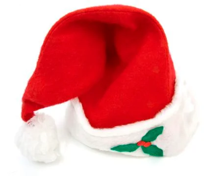 Isolated santa hat Stock-Fotos