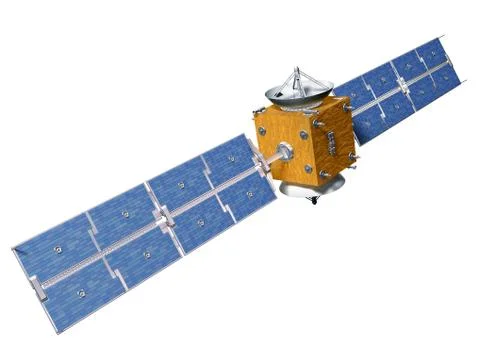 Isolated satellite Stock Illustration
