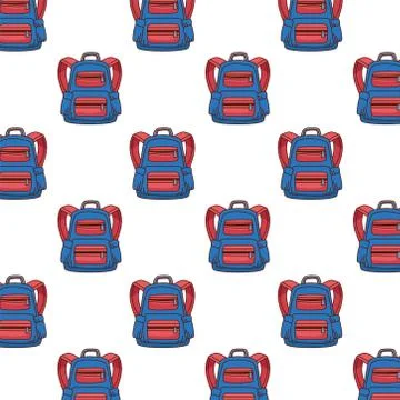 Isolated school bags background vector design Stockillustratie
