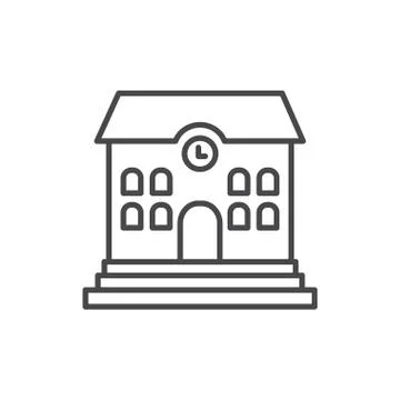 Isolated school building vector design Ilustración de archivo
