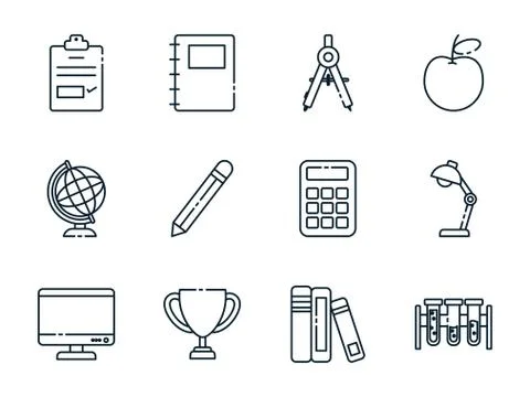Isolated school icon set vector design Stock Illustration