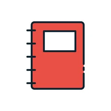 Isolated school notebook vector design Stock Illustration