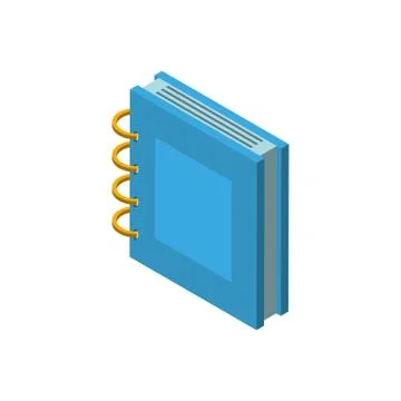 Isolated school notebook vector design Stock Illustration