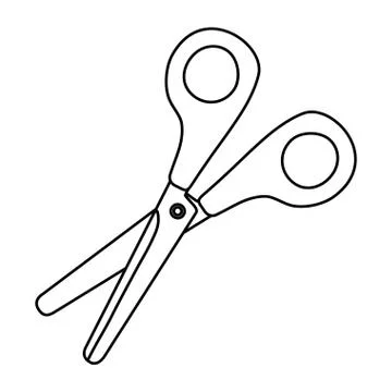 Isolated scissor tool design vector illustrator Stock Illustration