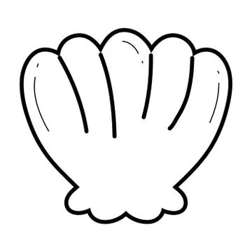 Isolated sea shell design vector illustration Stock Illustration