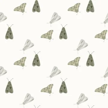 Isolated seamless pattern with pastel colored moles silhouettes. Beige tones  스톡 일러스트