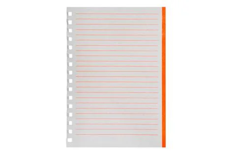 Isolated sheet of paper on a transparent background Stock Photos