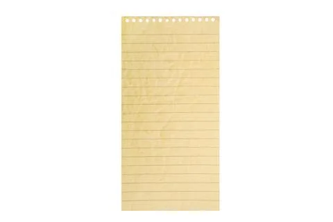Isolated sheet of paper on a transparent background 스톡 사진