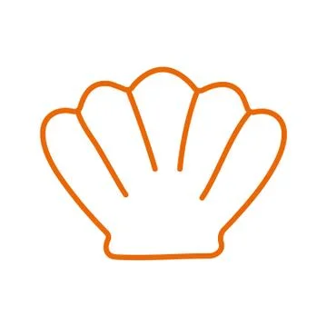 Isolated shell line style icon vector design イラスト素材