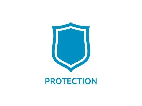 Isolated Shield vector icon logo symbol Stock Illustration