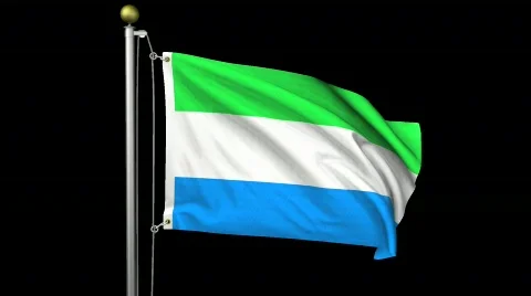 Isolated Sierra Leone Stock Footage 486778