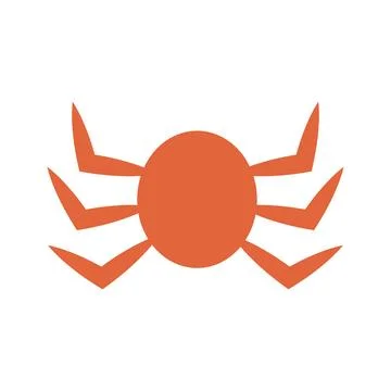Isolated silhouette of a spider Vector Stock Illustration