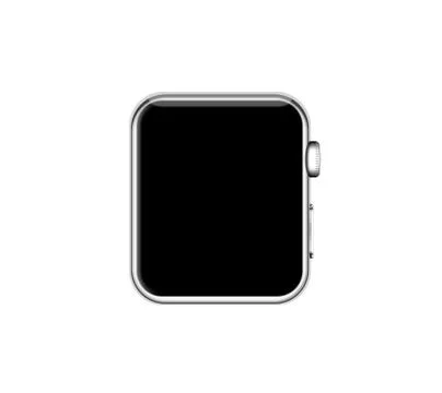 Isolated silver aluminum case smart watch Stock Illustration