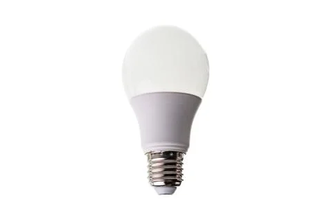Isolated simple light bulb isolated on white background Stock Photos