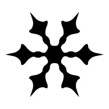 Isolated Simple Snowflake Illustrazione stock