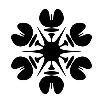 Isolated Simple Snowflake Illustrazione stock