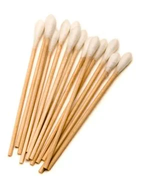 Isolated single-sided q-tips Stock Photos