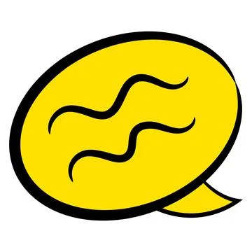 Isolated sketch of a comic bubble chat Vector Stock Illustration