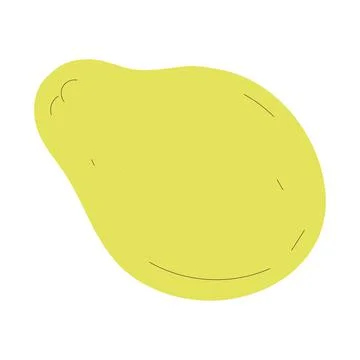 Isolated sketch of a lemon icon Flat design Vector Stock Illustration