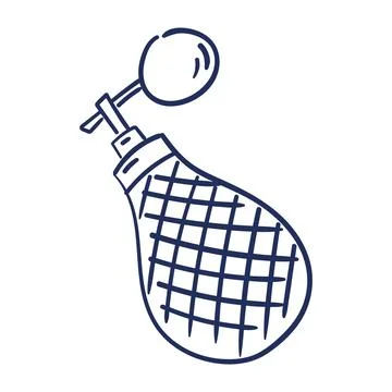 Isolated sketch of a perfume bottle Vector Ilustração Stock