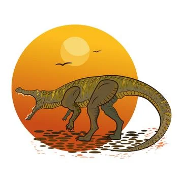 Isolated sketch of a tyranosaurus rex Vector Stock Illustration