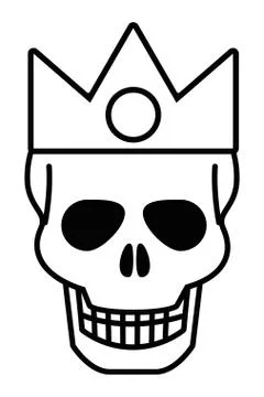 Isolated skull head design vector illustration Stockillustratie