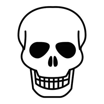 Isolated skull head design vector illustration 스톡 일러스트