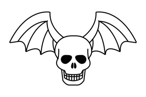 Isolated skull head design vector illustration Stockillustratie