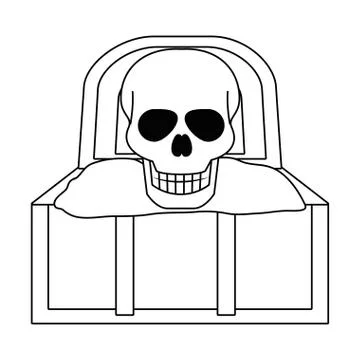 Isolated skull head design vector illustration 스톡 일러스트