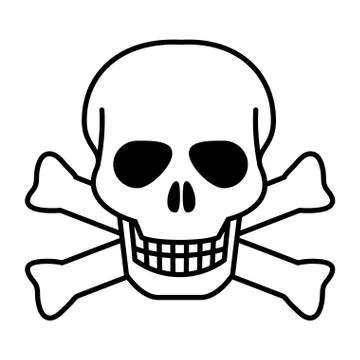 Isolated skull head design vector illustration Stock Illustration