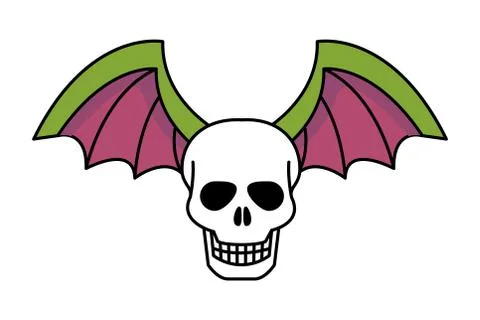 Isolated skull head design vector illustration Stock Illustration