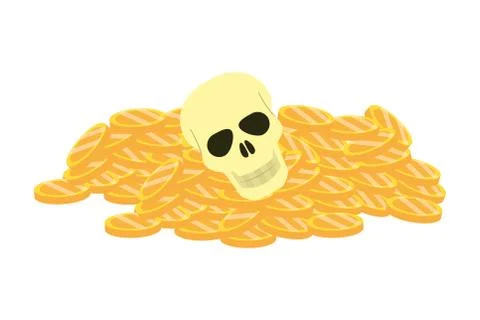 Isolated skull head design vector illustration 스톡 일러스트
