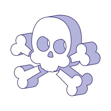 Isolated skull icon vector design Stock Illustration