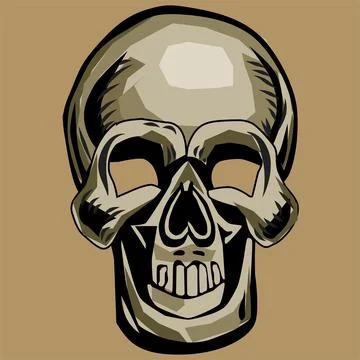 Isolated Skull Vector Illustration Magic Witch Icon Stock Illustration