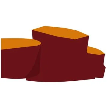 Isolated slice of log on a white background, Vector illustration Stock Illustration