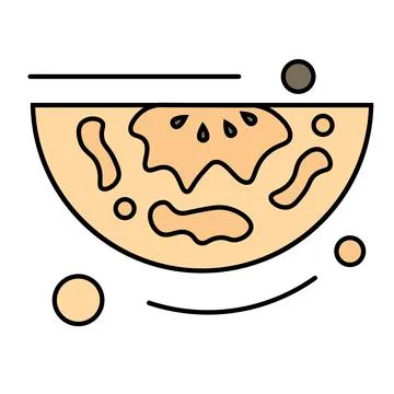 Isolated slice of a melon icon Vector Stock Illustration