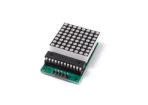 Isolated small LED panel. Foto stock