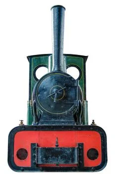 Isolated small steam engine Stock-Fotos