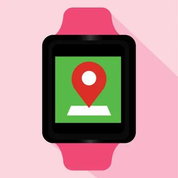 Isolated smart watch Stock Illustration