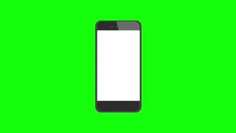 Isolated Smartphone on Green Screen Background Vídeos de archivo 343928597